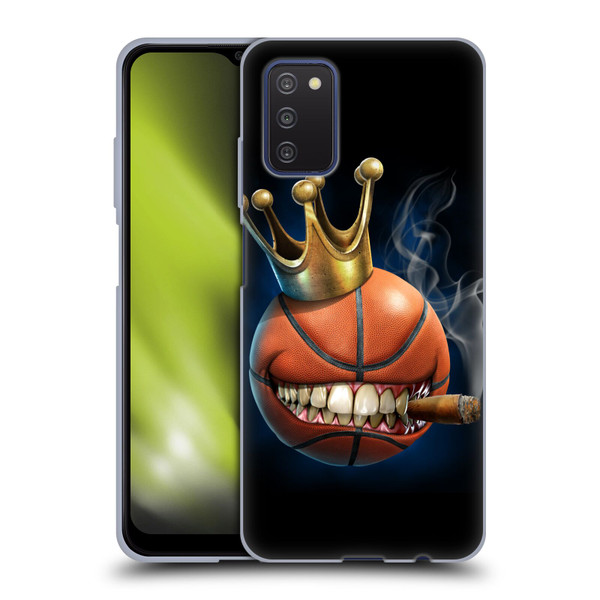 Tom Wood Monsters King Of Basketball Soft Gel Case for Samsung Galaxy A03s (2021)