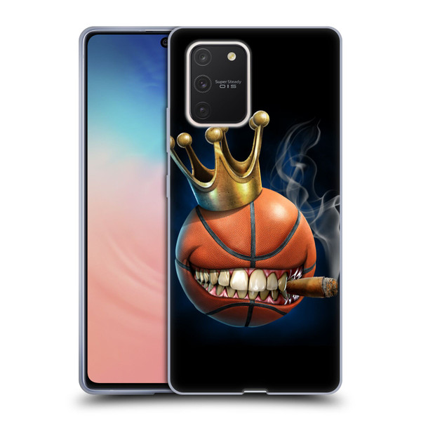 Tom Wood Monsters King Of Basketball Soft Gel Case for Samsung Galaxy S10 Lite