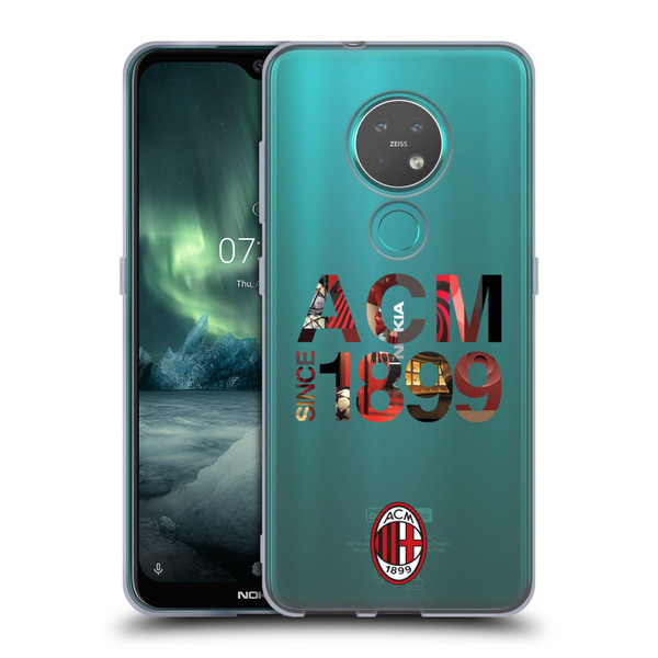 AC Milan Adults 1899 Soft Gel Case for Nokia 6.2 / 7.2