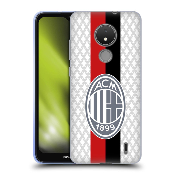AC Milan 2023/24 Crest Kit Away Soft Gel Case for Nokia C21