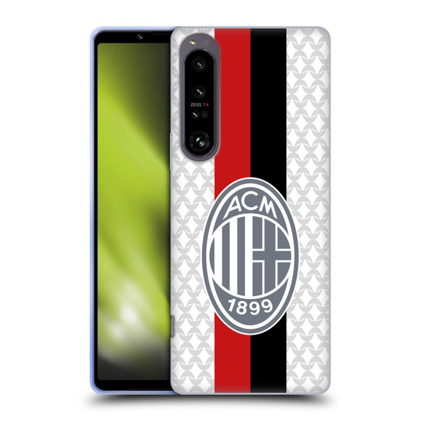 AC Milan 2023/24 Crest Kit Away Soft Gel Case for Sony Xperia 1 IV