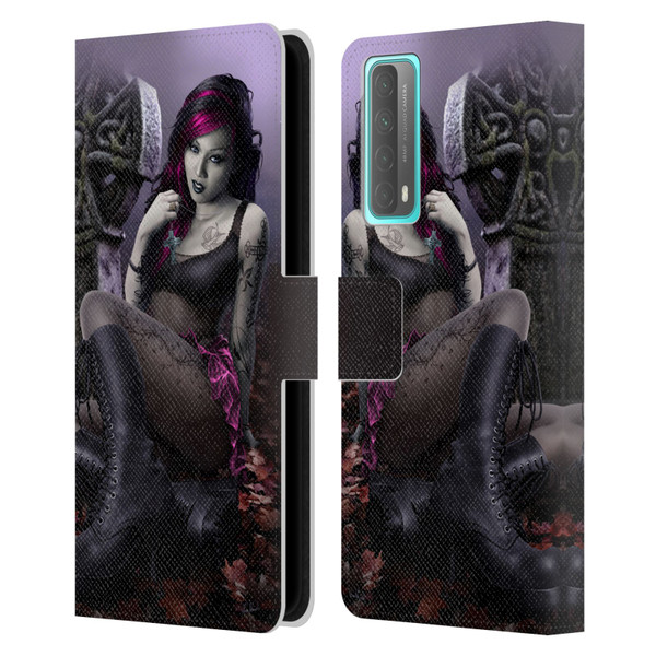 Tom Wood Fantasy Goth Girl Vampire Leather Book Wallet Case Cover For Huawei P Smart (2021)