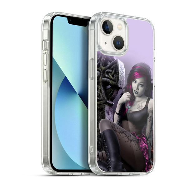 Tom Wood Fantasy Goth Girl Vampire Soft Gel Case for Apple iPhone 13