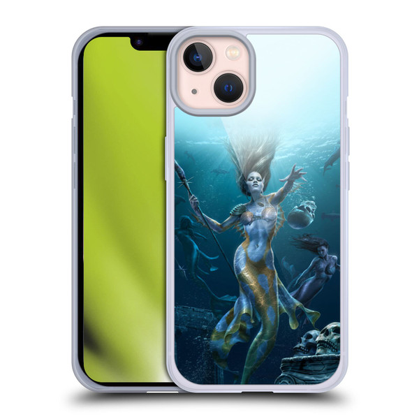 Tom Wood Fantasy Mermaid Hunt Soft Gel Case for Apple iPhone 13