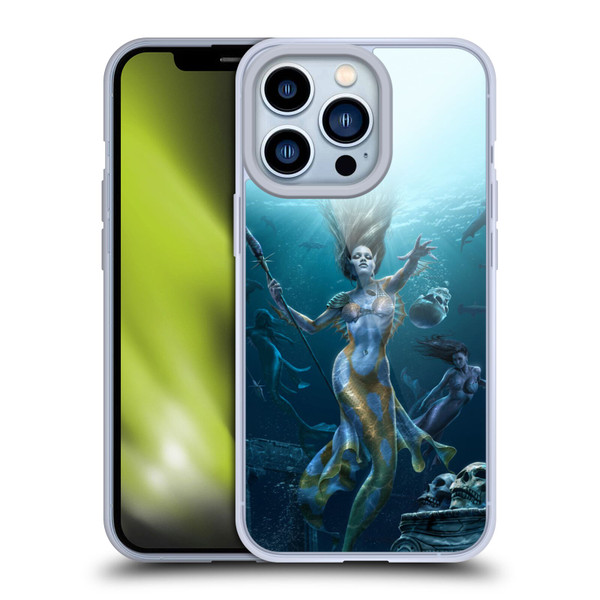 Tom Wood Fantasy Mermaid Hunt Soft Gel Case for Apple iPhone 13 Pro