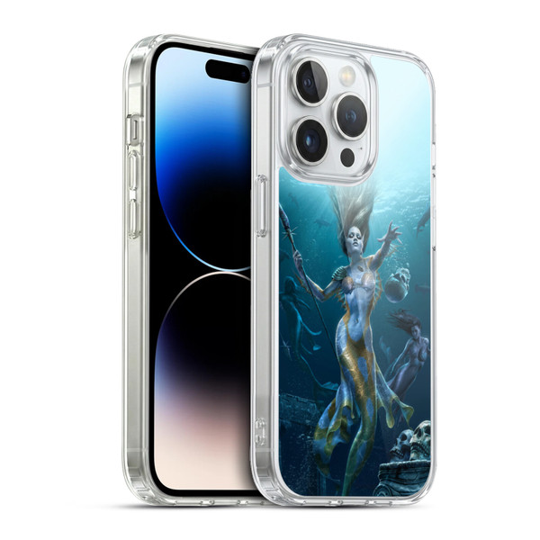 Tom Wood Fantasy Mermaid Hunt Soft Gel Case for Apple iPhone 13 Pro & MagSafe