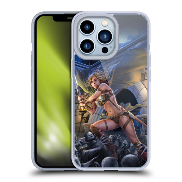 Tom Wood Fantasy Zombie Soft Gel Case for Apple iPhone 13 Pro
