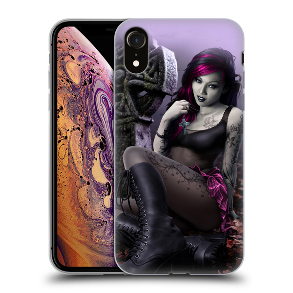 Tom Wood Fantasy Goth Girl Vampire Soft Gel Case for Apple iPhone XR
