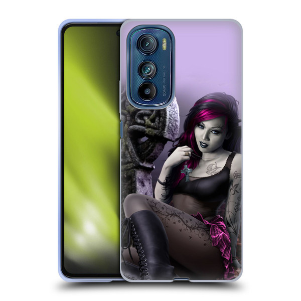 Tom Wood Fantasy Goth Girl Vampire Soft Gel Case for Motorola Edge 30