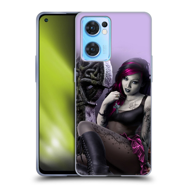 Tom Wood Fantasy Goth Girl Vampire Soft Gel Case for OPPO Reno7 5G / Find X5 Lite