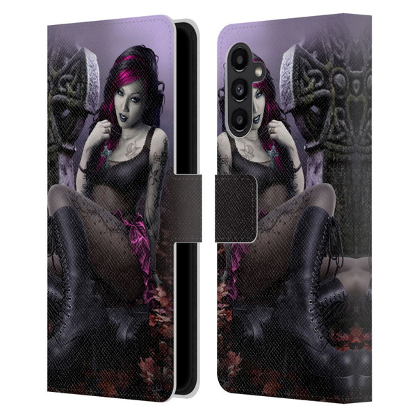 Tom Wood Fantasy Goth Girl Vampire Leather Book Wallet Case Cover For Samsung Galaxy A13 5G (2021)