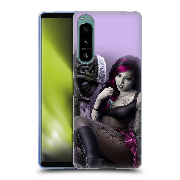 Tom Wood Fantasy Goth Girl Vampire Soft Gel Case for Sony Xperia 5 IV