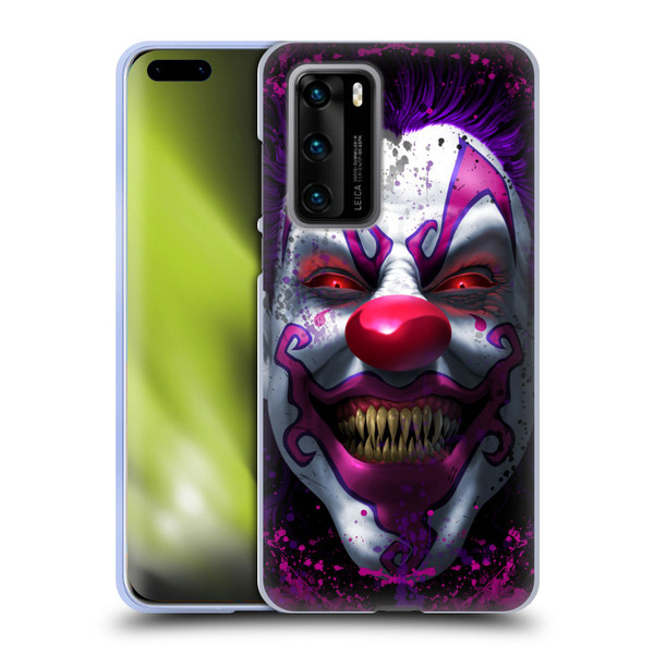 Tom Wood Horror Keep Smiling Clown Soft Gel Case for Huawei P40 5G