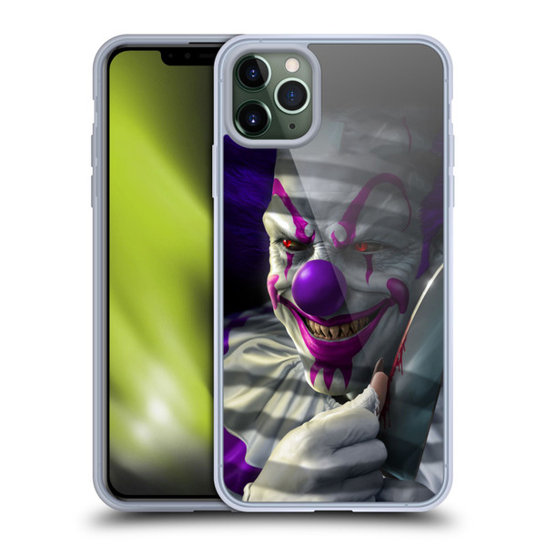 Tom Wood Horror Mischief The Clown Soft Gel Case for Apple iPhone 11 Pro Max