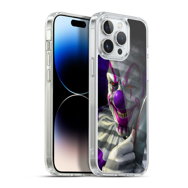 Tom Wood Horror Mischief The Clown Soft Gel Case for Apple iPhone 13 Pro Max & MagSafe