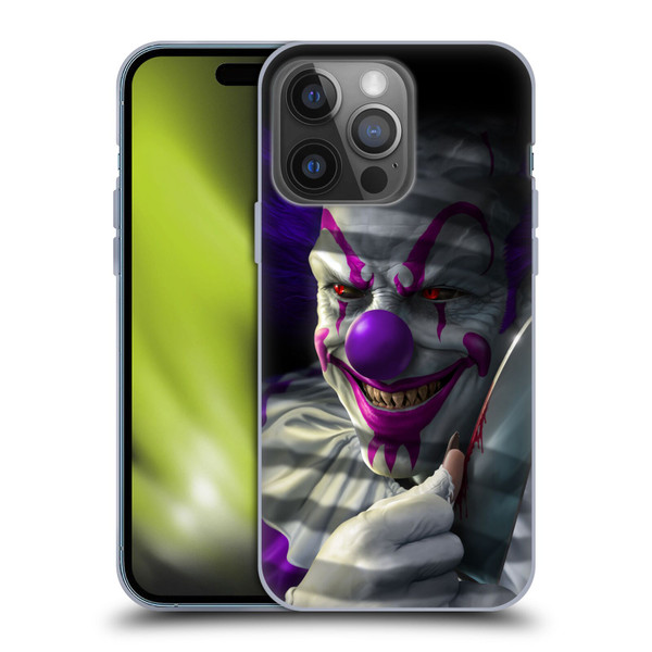 Tom Wood Horror Mischief The Clown Soft Gel Case for Apple iPhone 14 Pro