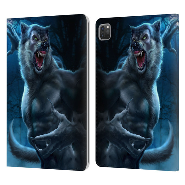 Tom Wood Horror Werewolf Leather Book Wallet Case Cover For Apple iPad Pro 11 2020 / 2021 / 2022