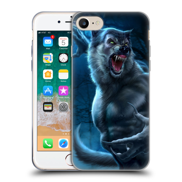 Tom Wood Horror Werewolf Soft Gel Case for Apple iPhone 7 / 8 / SE 2020 & 2022