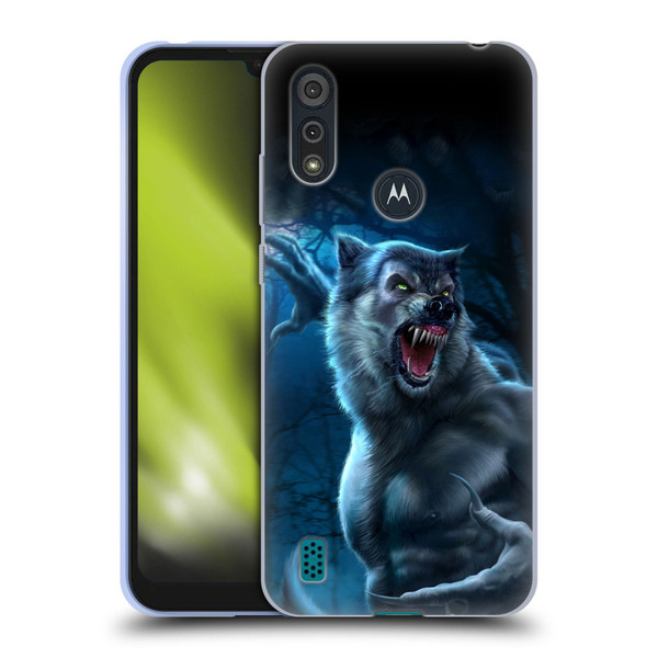 Tom Wood Horror Werewolf Soft Gel Case for Motorola Moto E6s (2020)