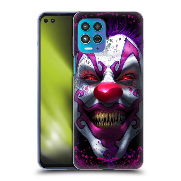 Tom Wood Horror Keep Smiling Clown Soft Gel Case for Motorola Moto G100