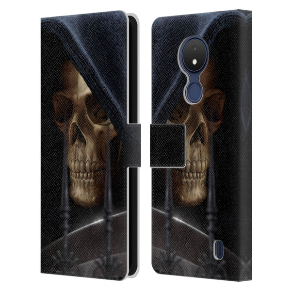 Tom Wood Horror Reaper Leather Book Wallet Case Cover For Nokia C21