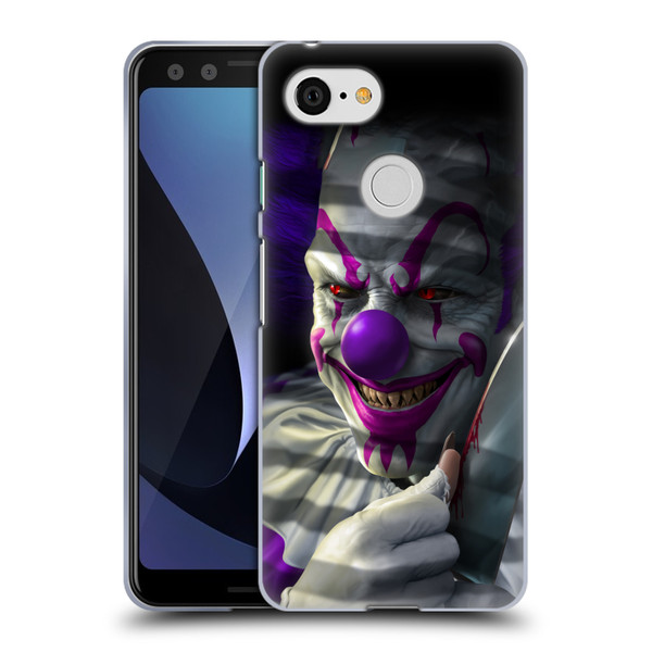 Tom Wood Horror Mischief The Clown Soft Gel Case for Google Pixel 3