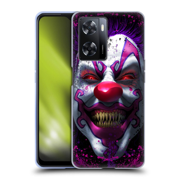 Tom Wood Horror Keep Smiling Clown Soft Gel Case for OPPO A57s