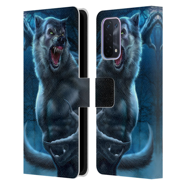 Tom Wood Horror Werewolf Leather Book Wallet Case Cover For OPPO A54 5G