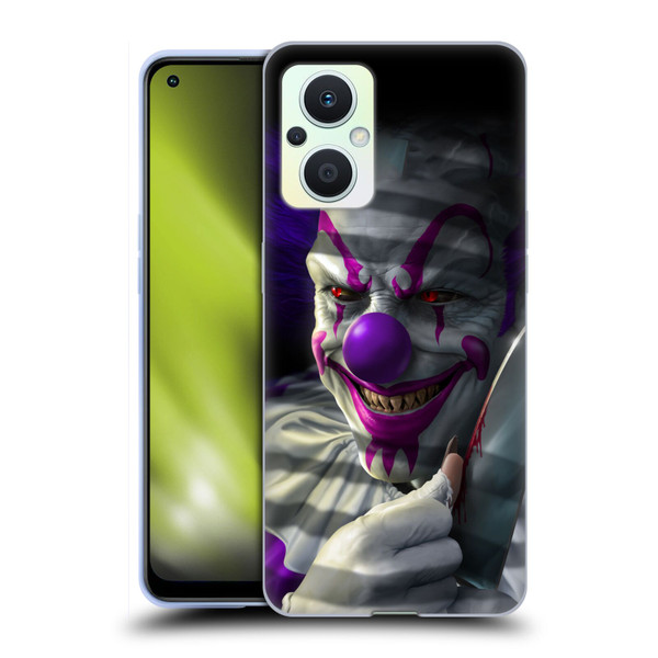 Tom Wood Horror Mischief The Clown Soft Gel Case for OPPO Reno8 Lite