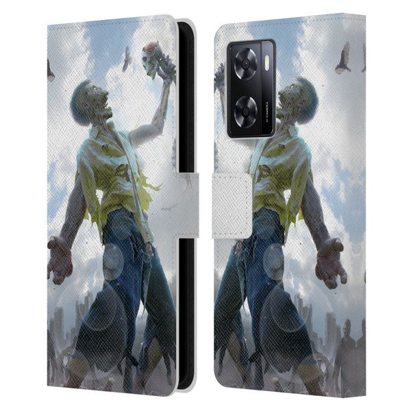 Tom Wood Horror Zombie Scraps Leather Book Wallet Case Cover For OPPO A57s