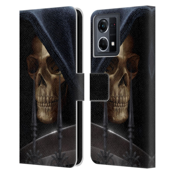 Tom Wood Horror Reaper Leather Book Wallet Case Cover For OPPO Reno8 4G