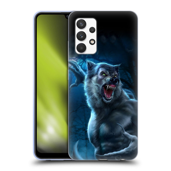 Tom Wood Horror Werewolf Soft Gel Case for Samsung Galaxy A32 (2021)