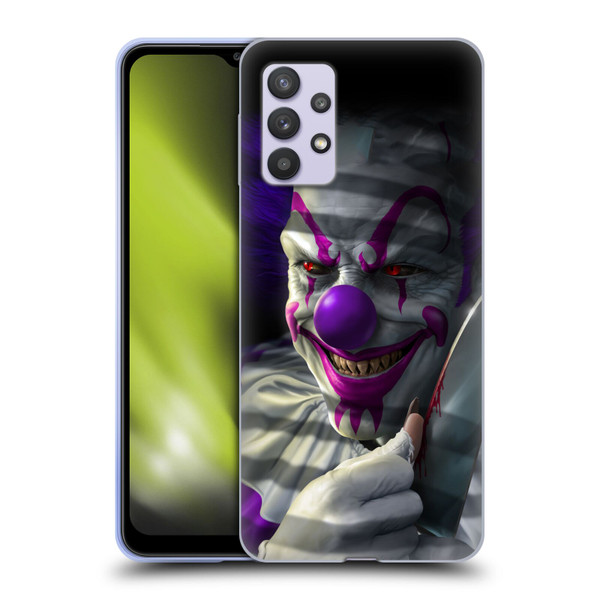 Tom Wood Horror Mischief The Clown Soft Gel Case for Samsung Galaxy A32 5G / M32 5G (2021)