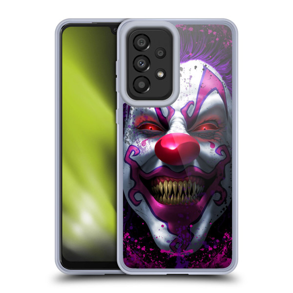 Tom Wood Horror Keep Smiling Clown Soft Gel Case for Samsung Galaxy A33 5G (2022)