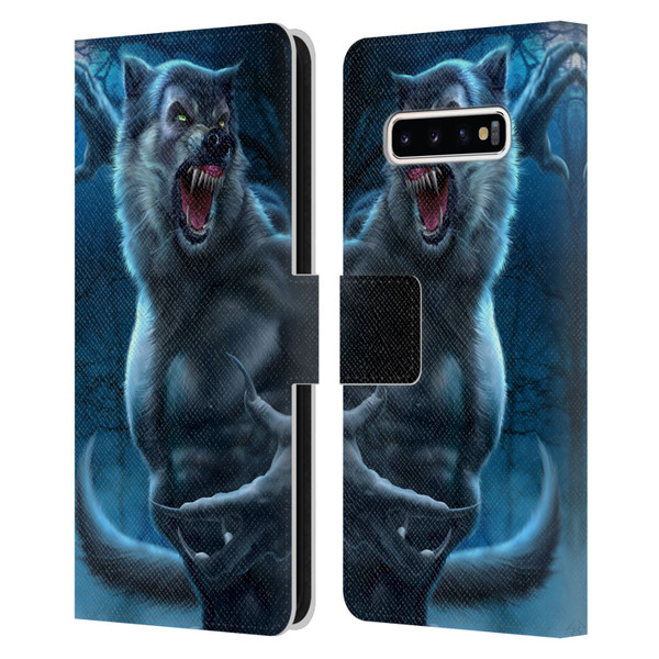 Tom Wood Horror Werewolf Leather Book Wallet Case Cover For Samsung Galaxy S10+ / S10 Plus