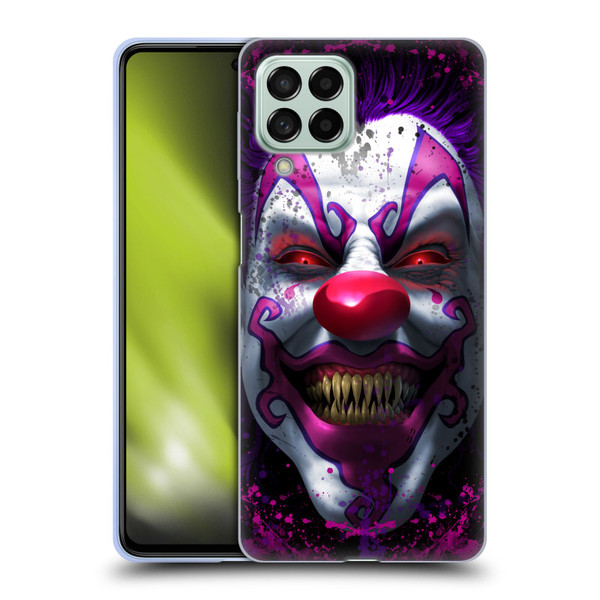 Tom Wood Horror Keep Smiling Clown Soft Gel Case for Samsung Galaxy M53 (2022)