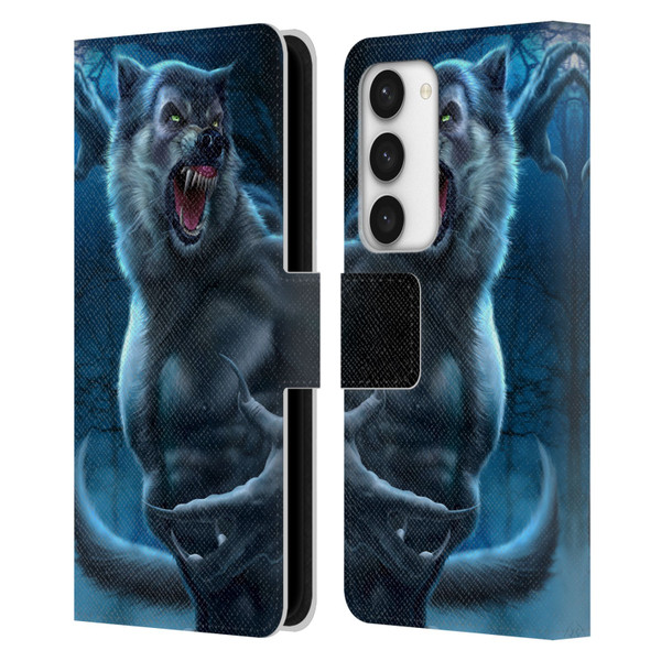 Tom Wood Horror Werewolf Leather Book Wallet Case Cover For Samsung Galaxy S23 5G