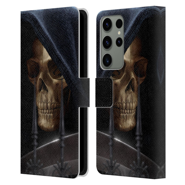 Tom Wood Horror Reaper Leather Book Wallet Case Cover For Samsung Galaxy S23 Ultra 5G