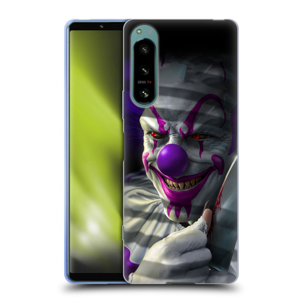 Tom Wood Horror Mischief The Clown Soft Gel Case for Sony Xperia 5 IV