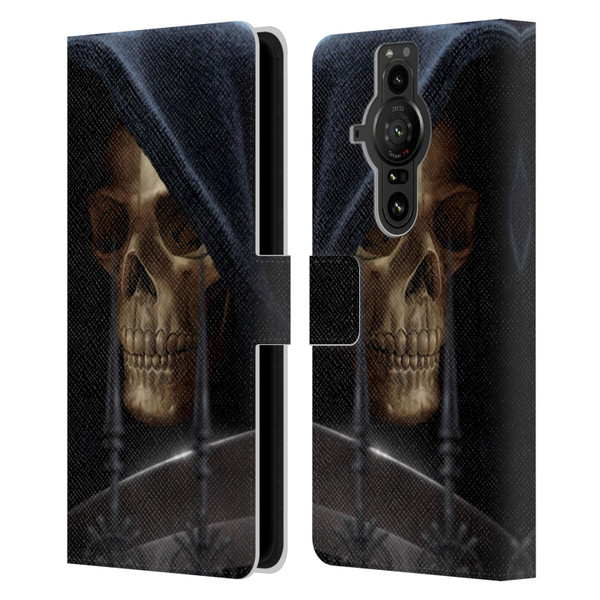 Tom Wood Horror Reaper Leather Book Wallet Case Cover For Sony Xperia Pro-I
