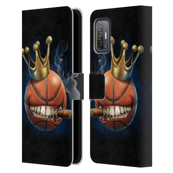 Tom Wood Monsters King Of Basketball Leather Book Wallet Case Cover For HTC Desire 21 Pro 5G