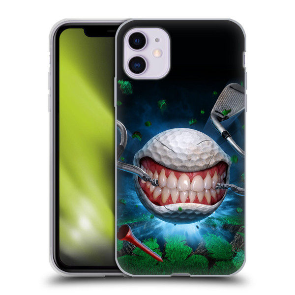 Tom Wood Monsters Golf Ball Soft Gel Case for Apple iPhone 11