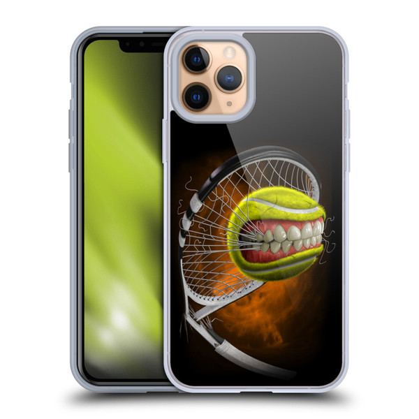 Tom Wood Monsters Tennis Soft Gel Case for Apple iPhone 11 Pro