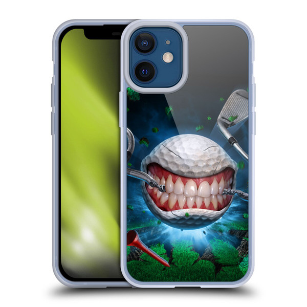 Tom Wood Monsters Golf Ball Soft Gel Case for Apple iPhone 12 Mini