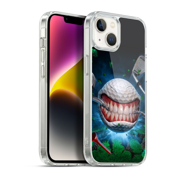 Tom Wood Monsters Golf Ball Soft Gel Case for Apple iPhone 14 Plus & MagSafe