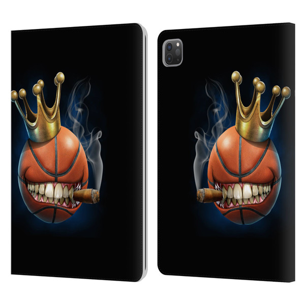 Tom Wood Monsters King Of Basketball Leather Book Wallet Case Cover For Apple iPad Pro 11 2020 / 2021 / 2022