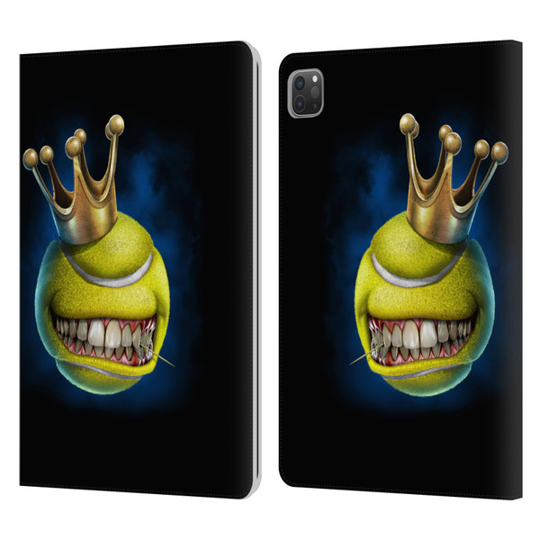 Tom Wood Monsters King Of Tennis Leather Book Wallet Case Cover For Apple iPad Pro 11 2020 / 2021 / 2022