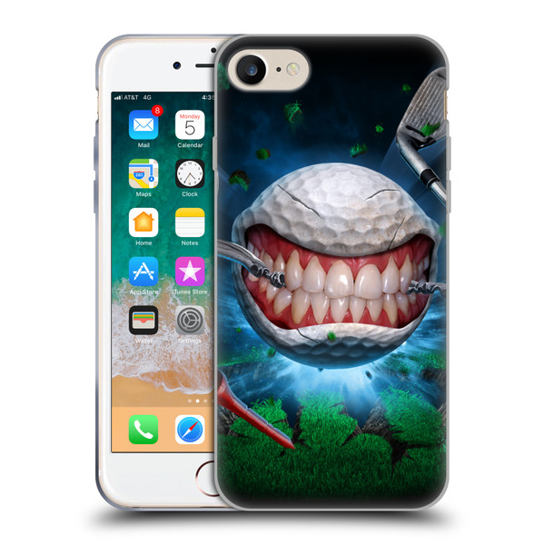 Tom Wood Monsters Golf Ball Soft Gel Case for Apple iPhone 7 / 8 / SE 2020 & 2022