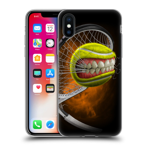 Tom Wood Monsters Tennis Soft Gel Case for Apple iPhone X / iPhone XS