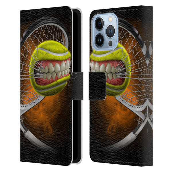 Tom Wood Monsters Tennis Leather Book Wallet Case Cover For Apple iPhone 13 Pro Max